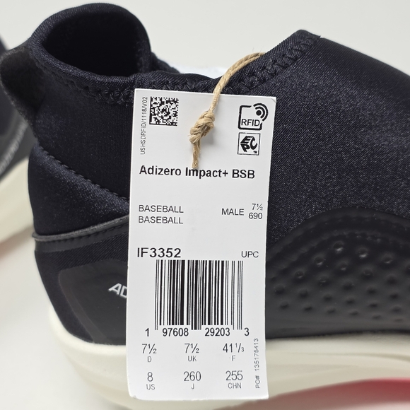 Adidas Adizero Impact+ BSB Men Baseball Cleats Lightstrike Pro IF3352 Size 8 New - Picture 8 of 11